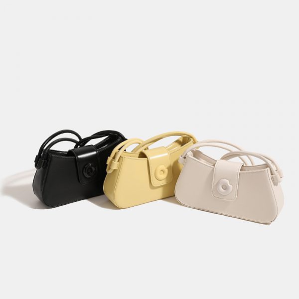 Square Push-Lock Shoulder Bag