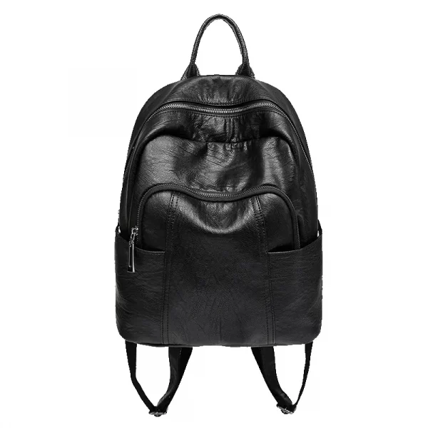 Fashion black backpack for women