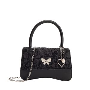 Stylish Butterfly Decorated Handbag