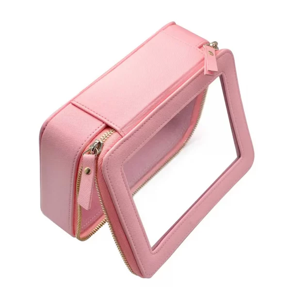 pink makeup bag