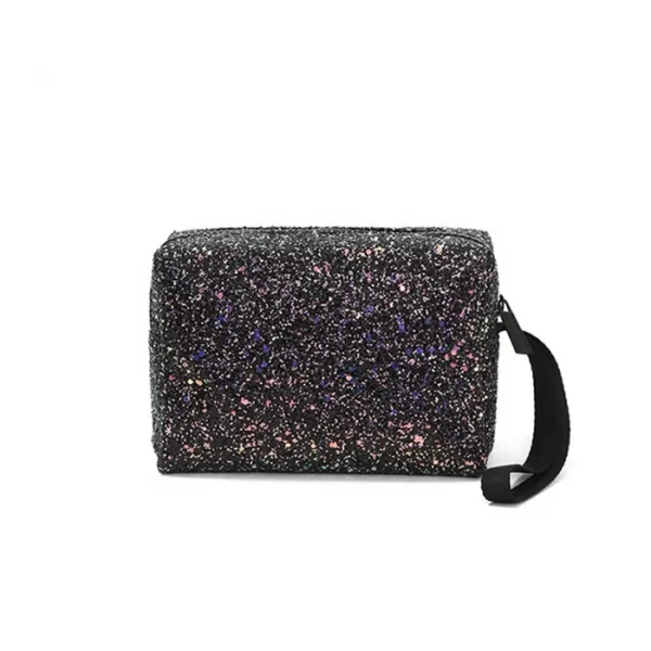 shiny makeup bag