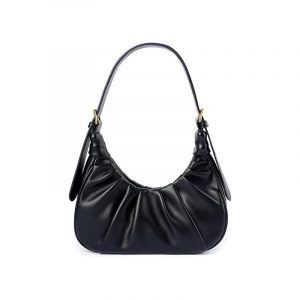 Vintage Chic Cloud Hobo Handbag-Black