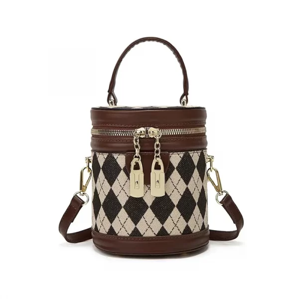 Stylish Bucket Bag-Brown