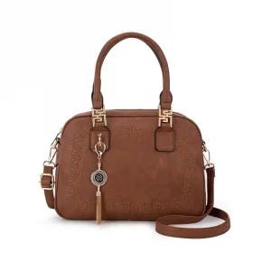 Boston Chic Handbag-Dark Brown