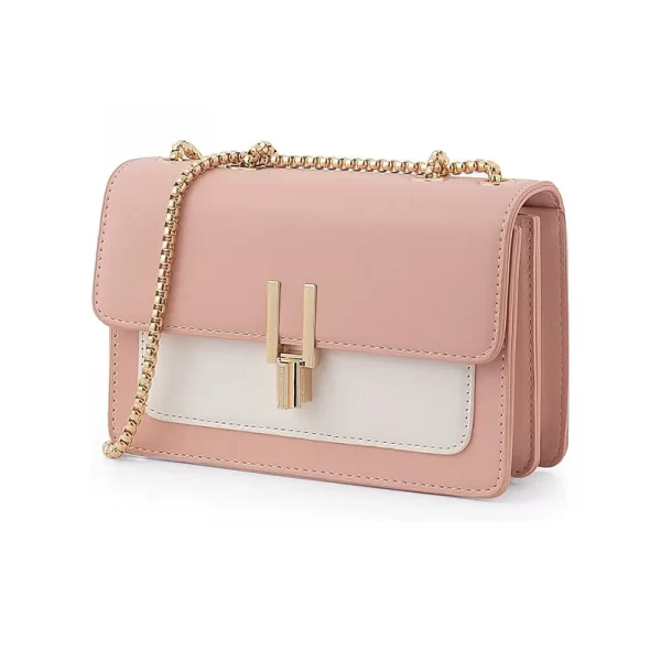 Cute Handbag with Twist Lock-Pink