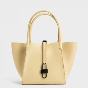 Belt Tote Bag-Light Yellow