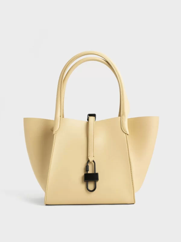 Belt Tote Bag-Light Yellow