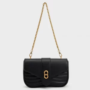 Chain Crossbody Bag - Black