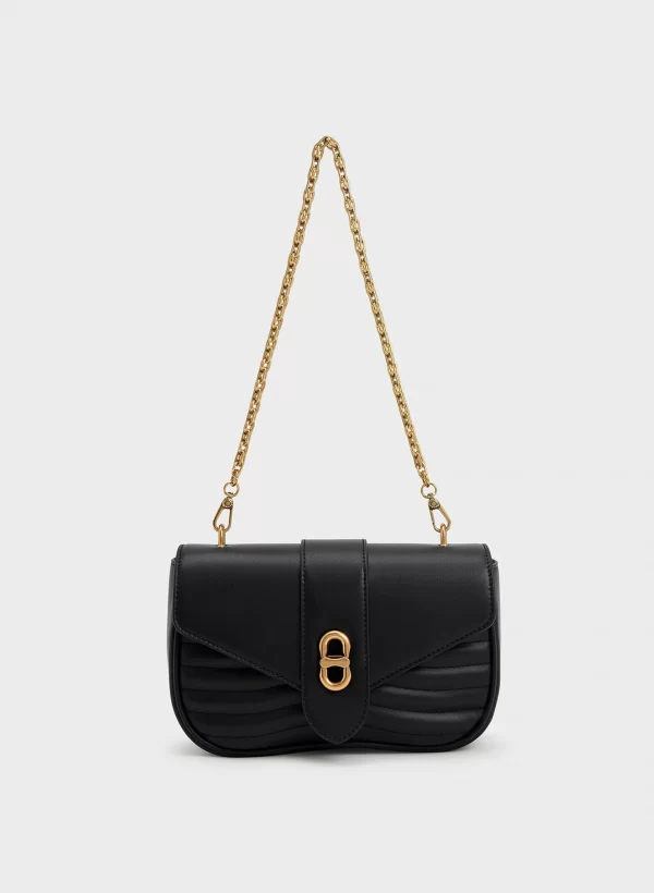 Chain Crossbody Bag - Black