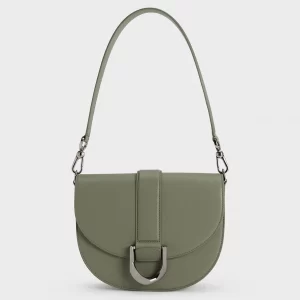 Designer Retro Saddle Bag-Green