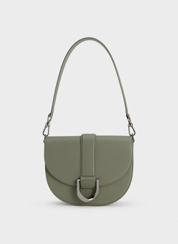 Designer Retro Saddle Bag-Green