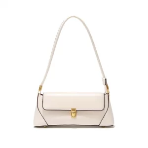 Black Belt Arm Handbag-White