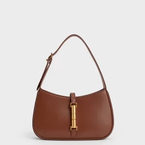 Designer Armpit Bag - Brown