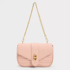 Chain Crossbody Bag – Peach Fuzz