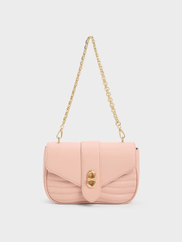 Chain Crossbody Bag – Peach Fuzz