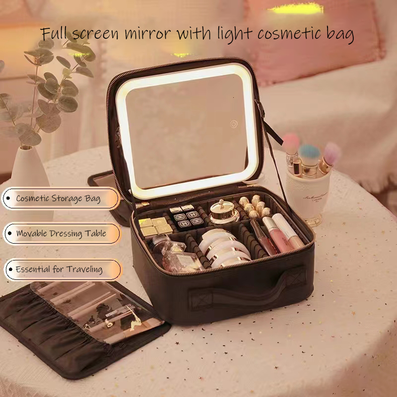 led makeup bag